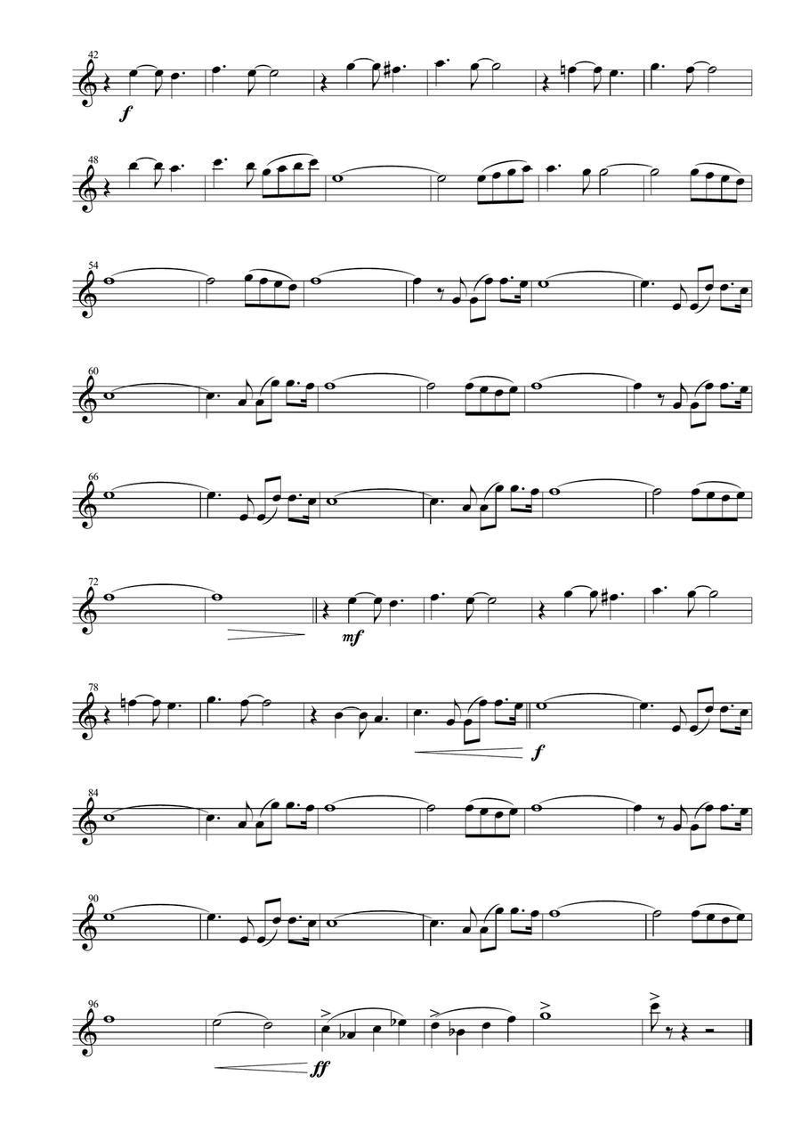 The Winner Takes It All Woodwind Quartet scores gallery preview page 2