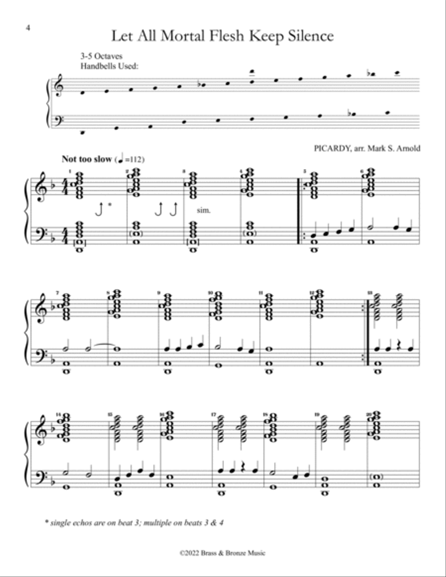 Three Christmas Miniatures Handbell Choir scores gallery preview page 4