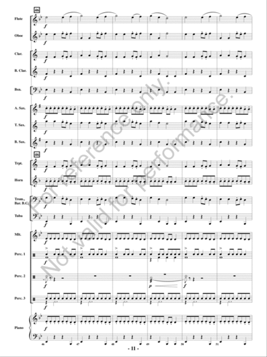Appalachian Folk Dance Concert Band scores gallery preview page 10