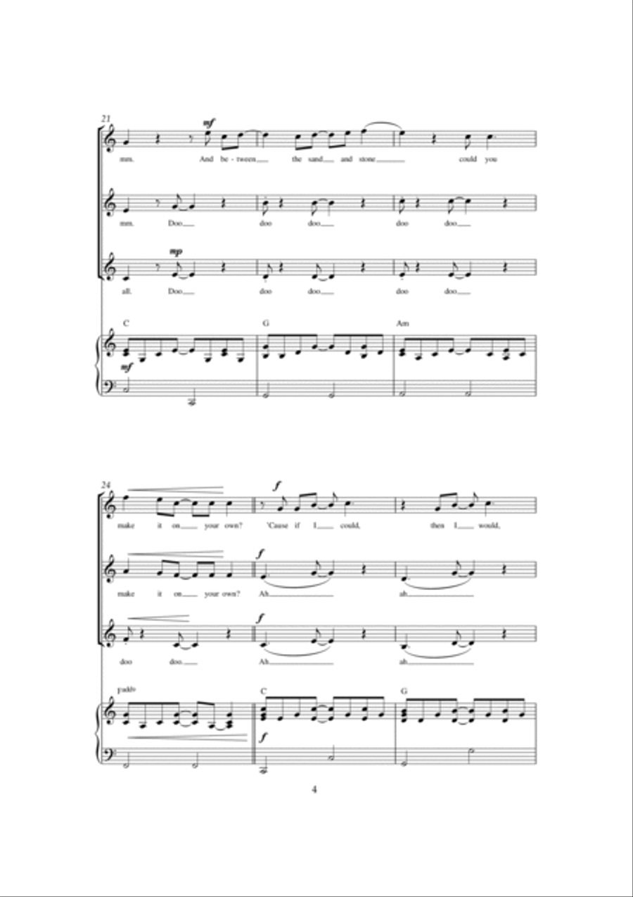 Wherever You Will Go SSA scores gallery preview page 4