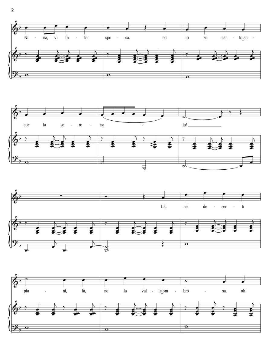 L'ultima canzone Piano, Vocal, Guitar scores gallery preview page 2