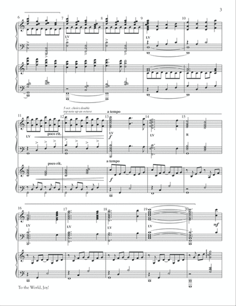 To the World, Joy! To the World, Joy! Piano scores gallery preview page 3