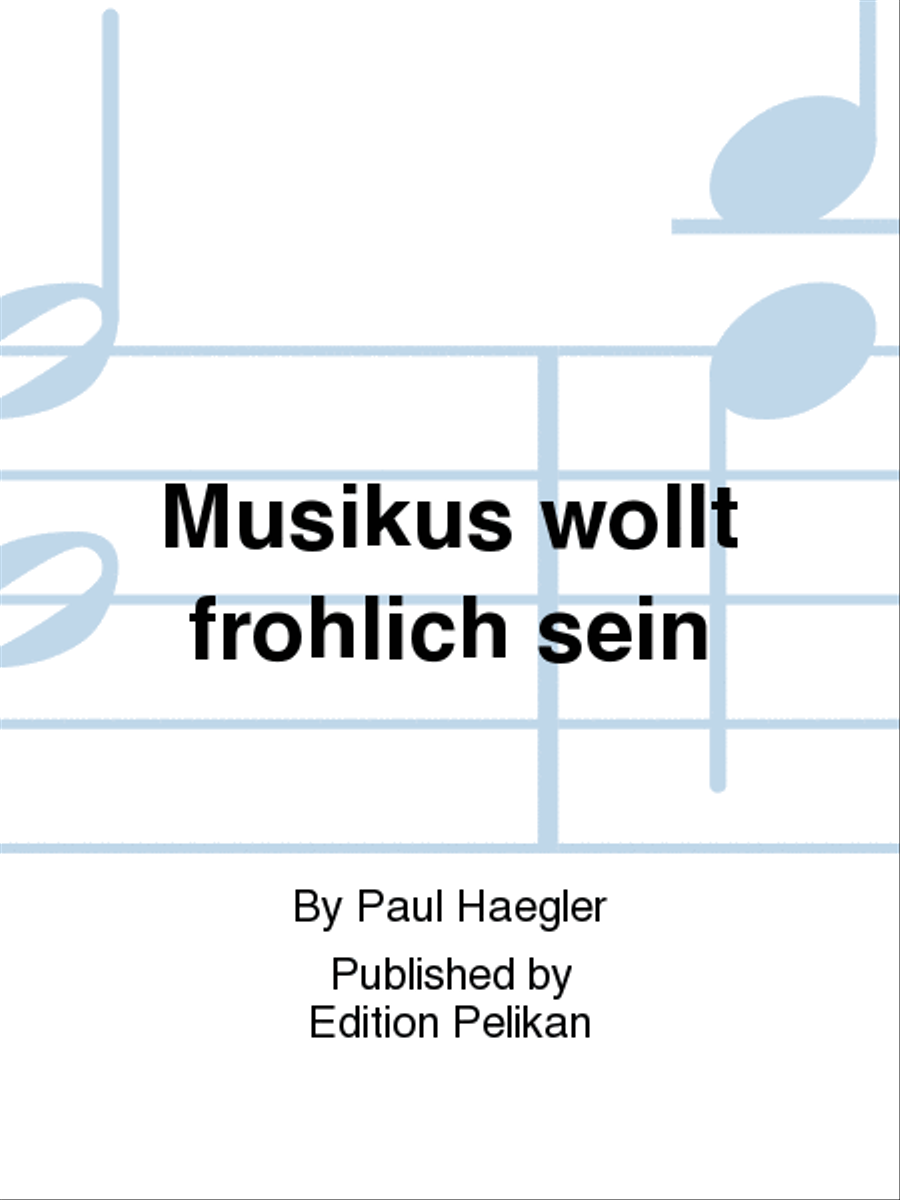 Musikus wollt frohlich sein Men's Choir scores gallery preview page 1