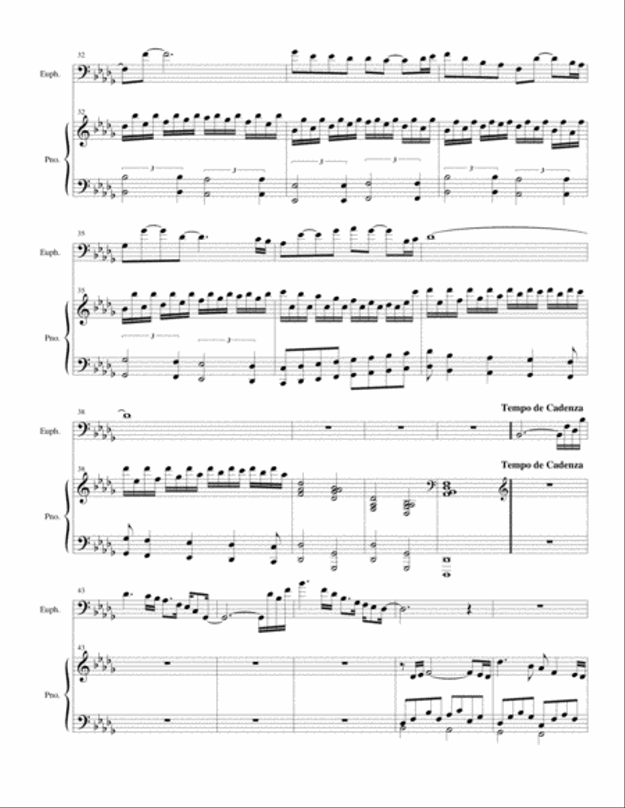 Ballade in D-Flat Ballade in D-Flat Euphonium scores gallery preview page 3