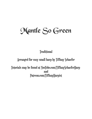 Book cover for Mantle So Green for Small Harp