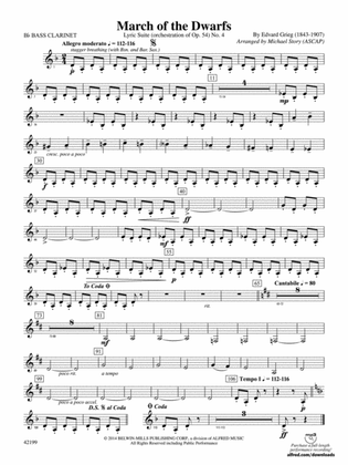 March of the Dwarfs: B-flat Bass Clarinet