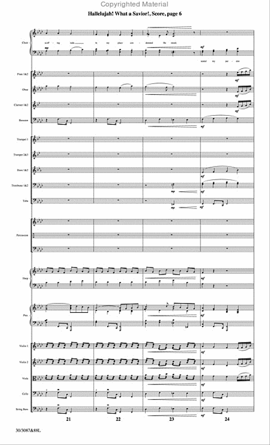 Hallelujah! What a Savior! - Orchestral Score and CD with Printable Parts Choir scores gallery preview page 7
