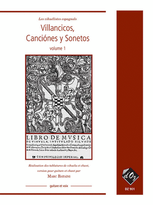 Book cover for Villancicos, canciones y sonetos, vol. 1