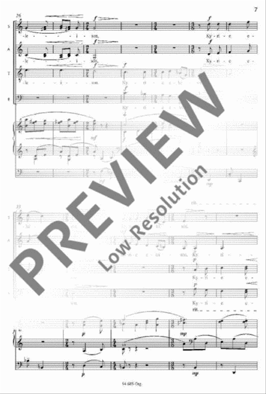 Missa brevis Mixed Choir scores gallery preview page 4