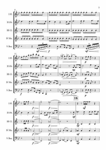 La Marseillaise (National Anthem of France) Wind Quintet arr. Adrian Wagner image number null