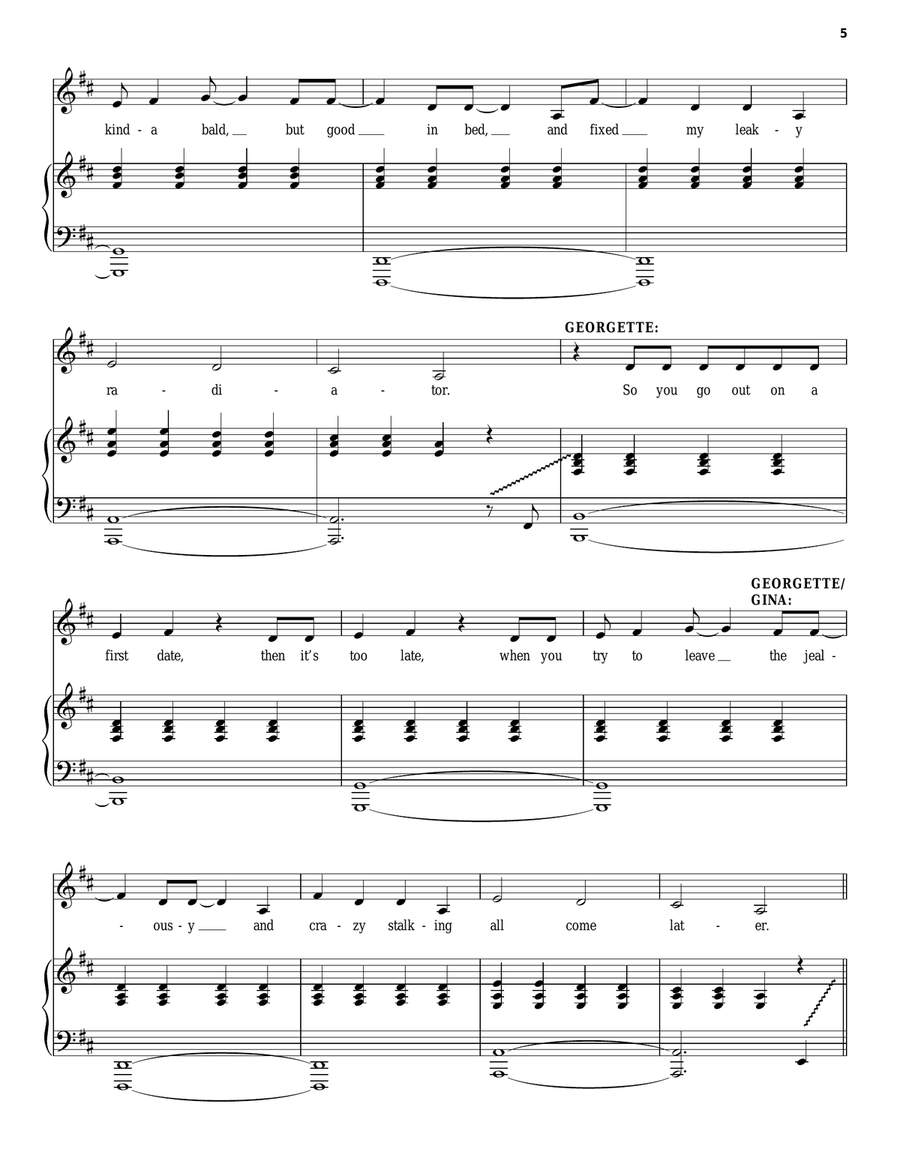 A Better Haircut (from Amélie The Musical) Voice scores gallery preview page 5