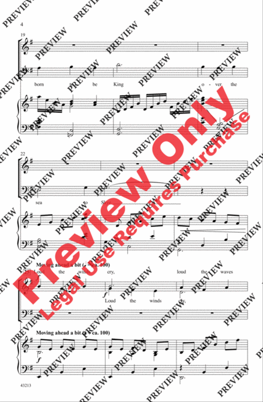 Over the Sea to Skye 3-Part scores gallery preview page 4
