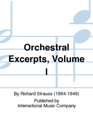 Book cover for Orchestral Excerpts: Volume I