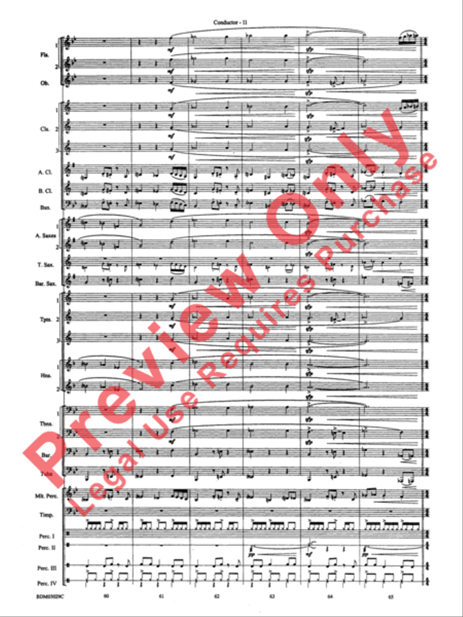 The Last Battle Concert Band scores gallery preview page 14