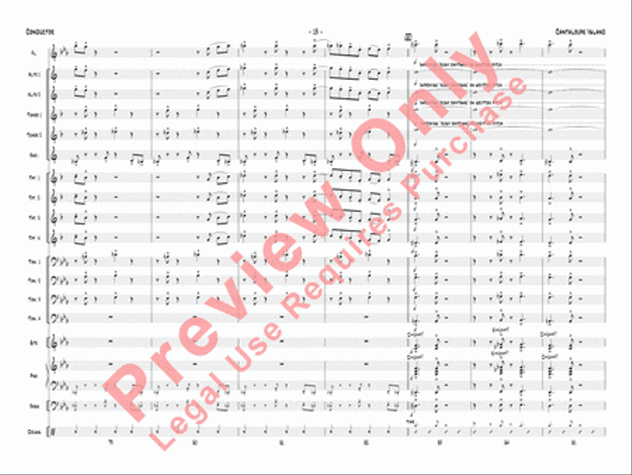 Cantaloupe Island Jazz Ensemble scores gallery preview page 16