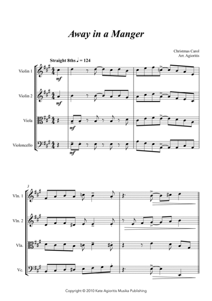 Jazz Carols Collection for String Quartet - Set Four image number null