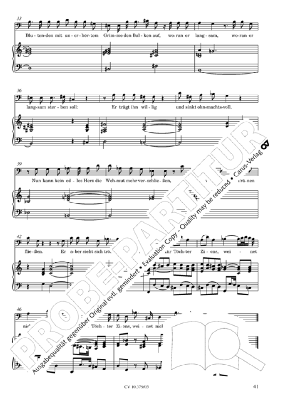 Der Tod Jesu 4-Part scores gallery preview page 42