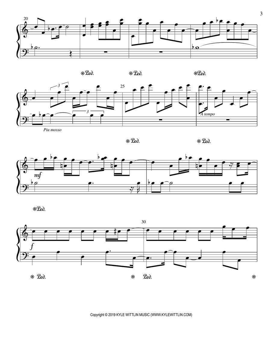 Remembering Piano Solo scores gallery preview page 3