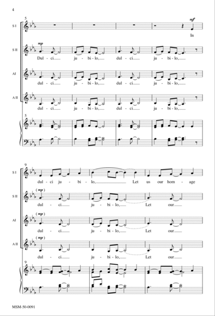 In dulci jubilo A Cappella scores gallery preview page 3