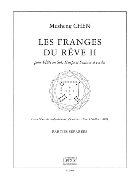 Chen Musheng Les Franges Du Reve Ii Flute & Harp & Strings Parts