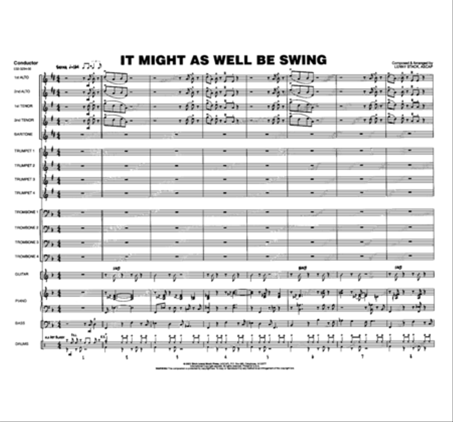 It Might As Well Be Swing Jazz Ensemble scores gallery preview page 2