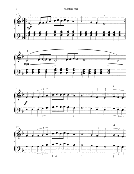 Shooting Star (Early Intermediate Piano Solo)