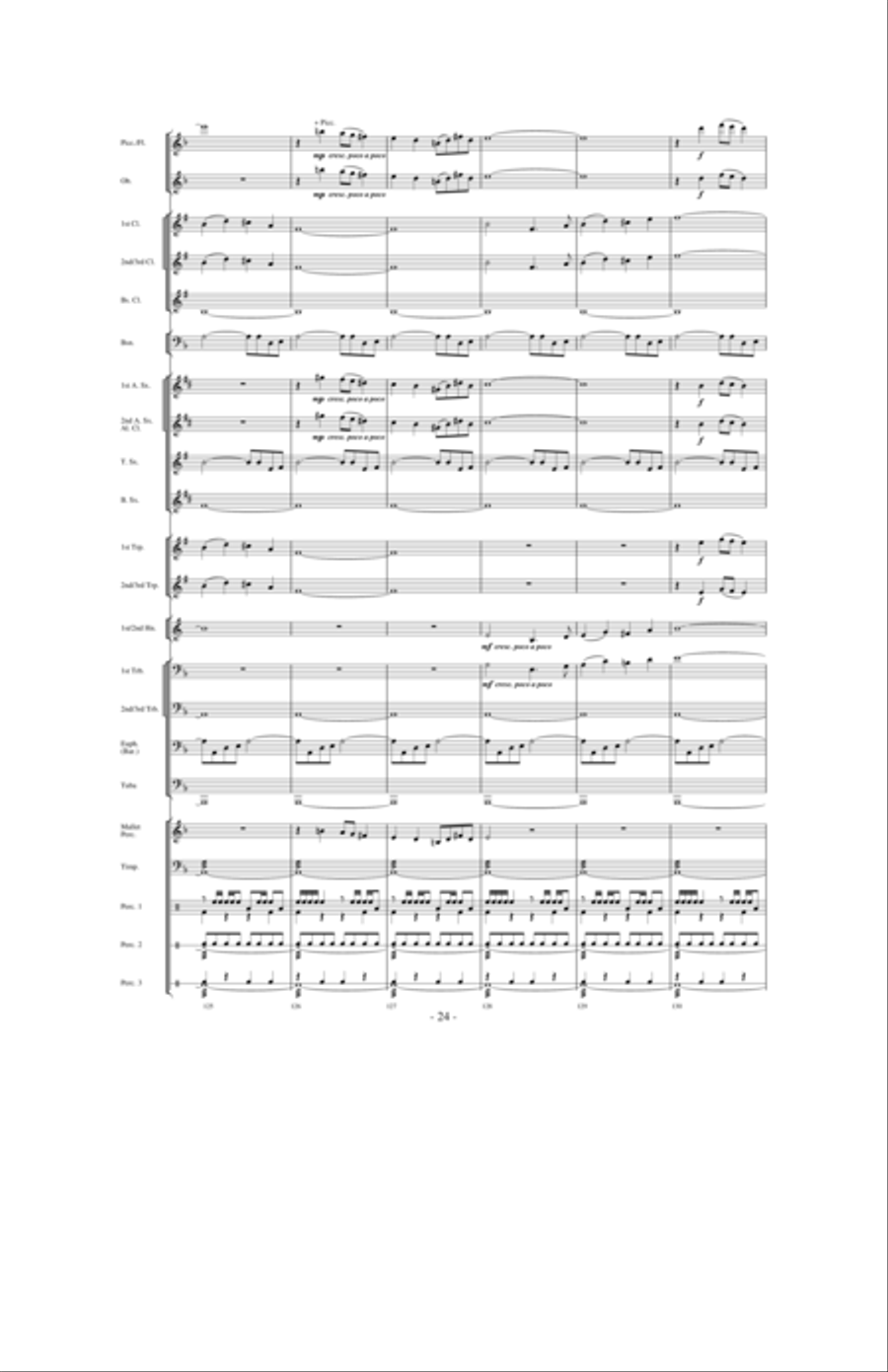 Quest of the Undaunted Knight Concert Band scores gallery preview page 23
