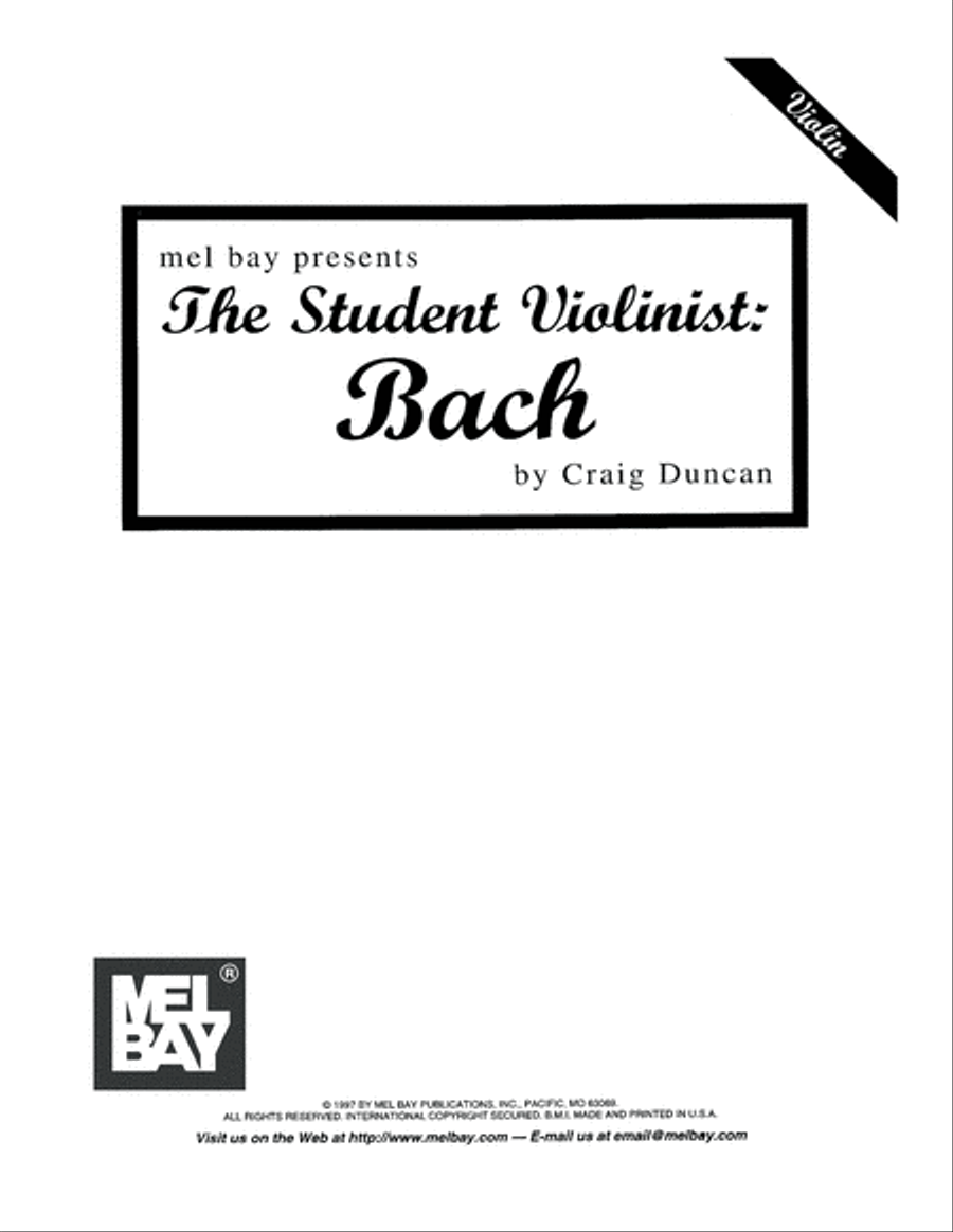 The Student Violinist: Bach Violin Solo scores gallery preview page 2