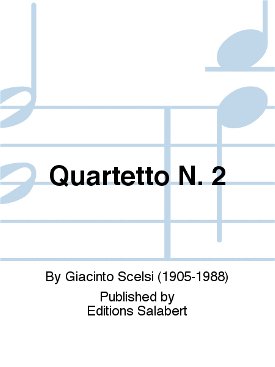 Quartetto N. 2 String Quartet scores gallery preview page 1