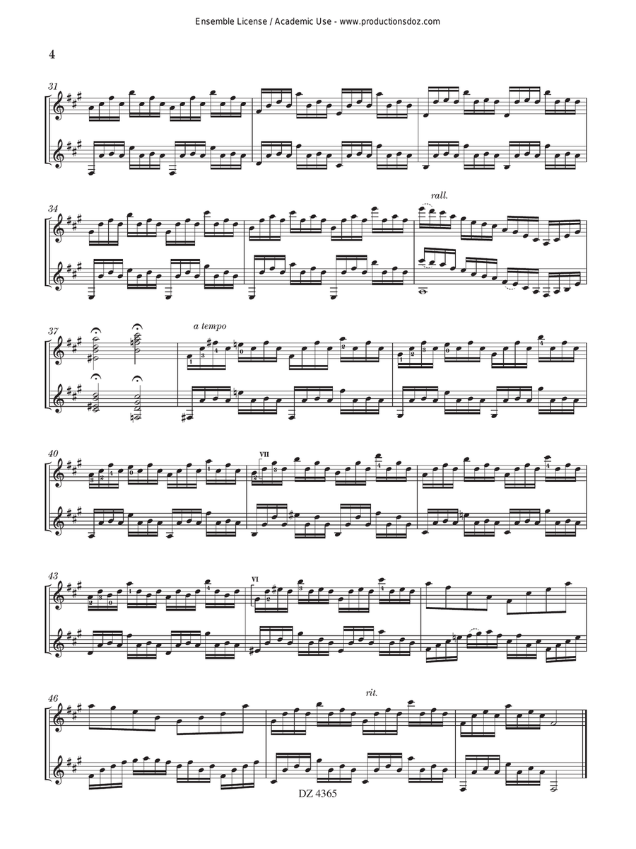Prélude et fugue Classical Guitar scores gallery preview page 4