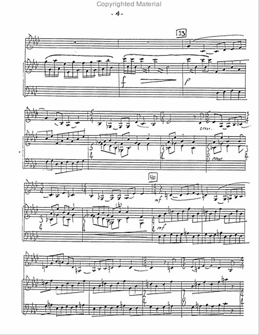 Sonata For Horn and Marimba Marimba scores gallery preview page 5