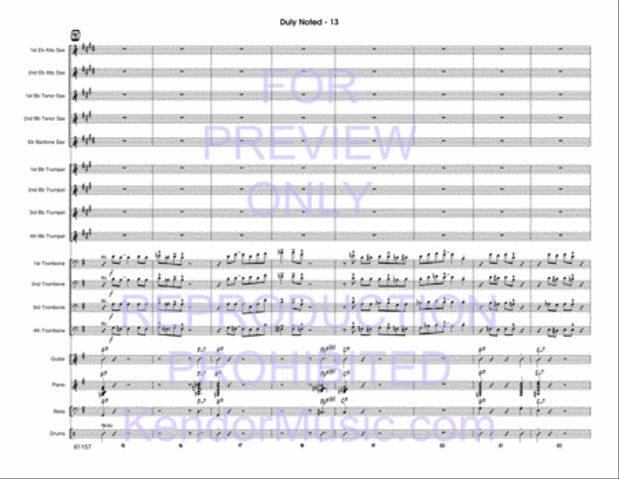Duly Noted Duly Noted Jazz Ensemble scores gallery preview page 14
