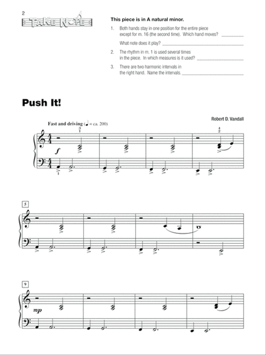 Take Note, Book 1 Take Note, Book 1 Easy Piano scores gallery preview page 3