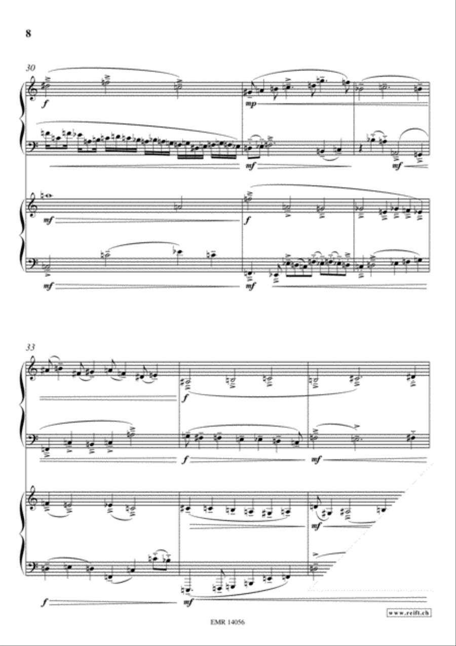 Fantasia Del Quarto Tono Fantasia Del Quarto Tono Piano Duet scores gallery preview page 8