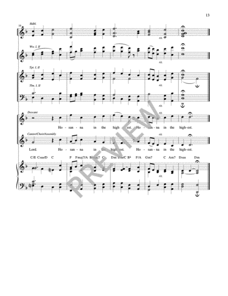 Mass of Awakening-Eucharistic Prayer III-Full Score