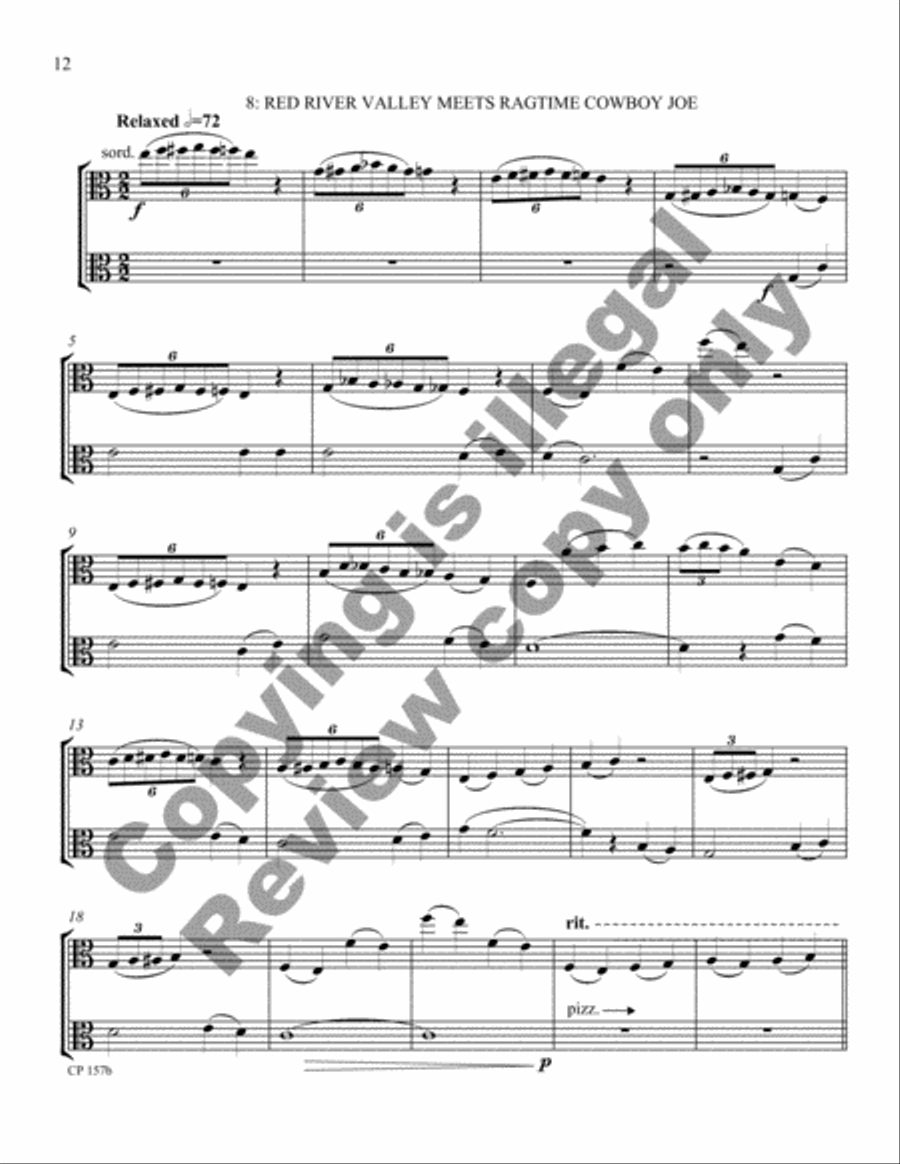 Cowboy Miniatures (Viola Version) Viola scores gallery preview page 29