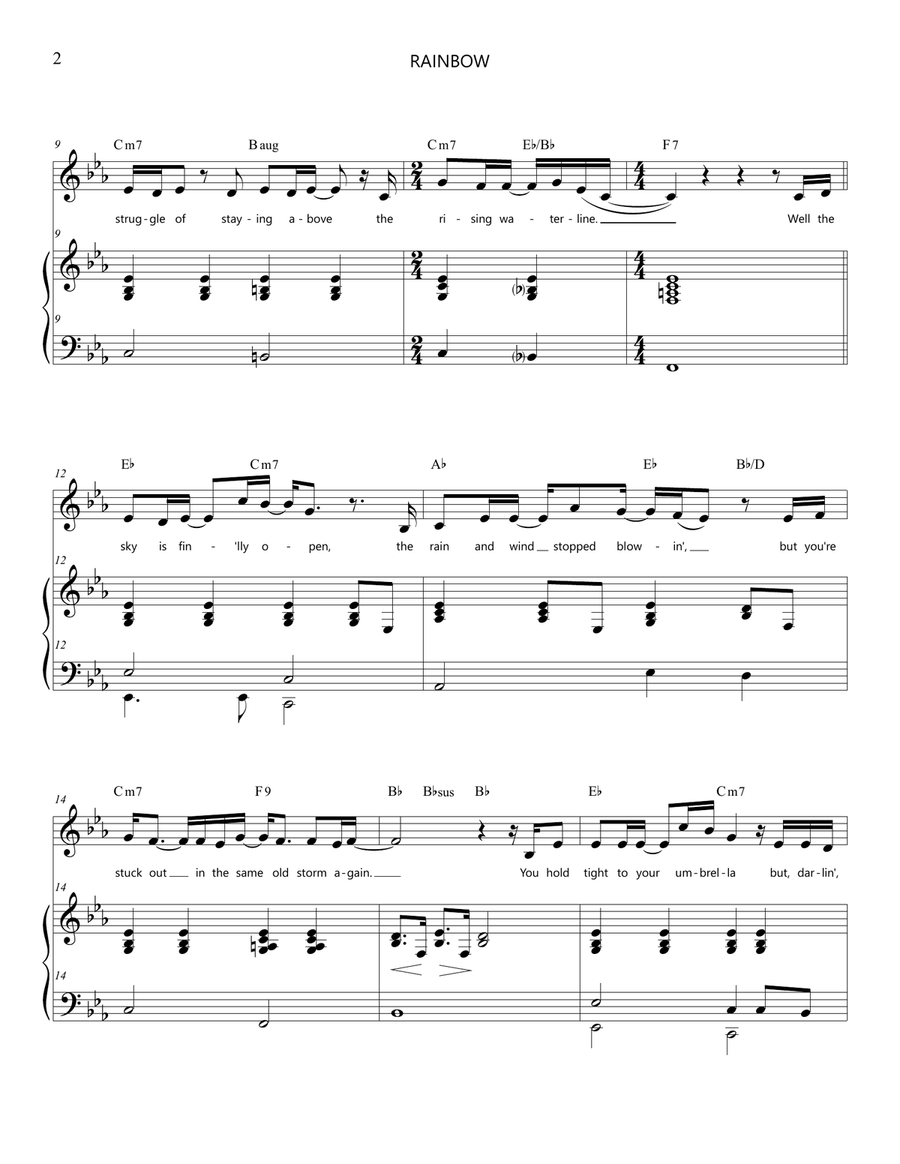 Rainbow Piano, Vocal scores gallery preview page 2