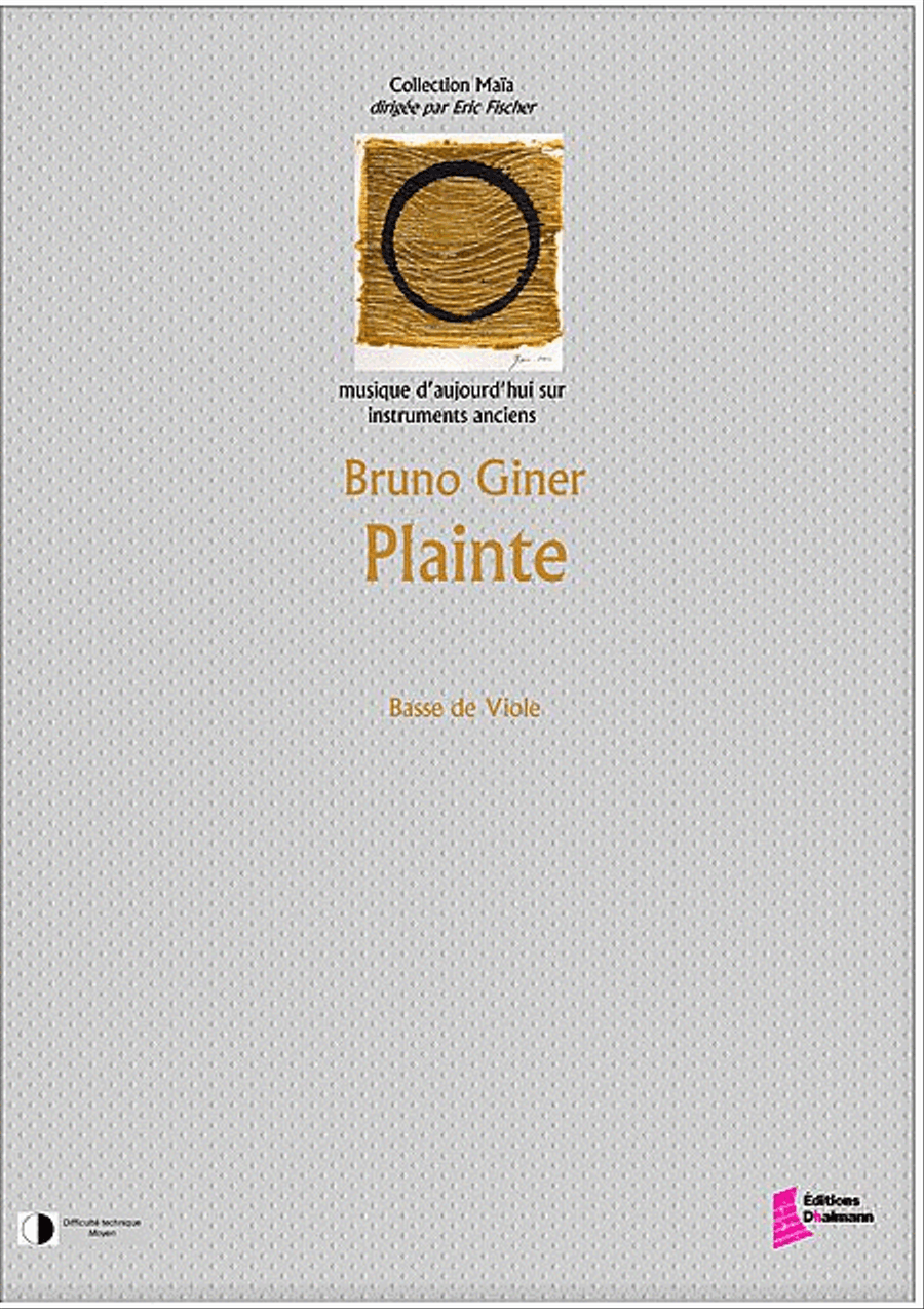 Plainte pour basse de viole Score scores gallery preview page 1