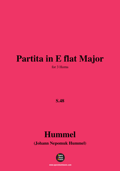 Hummel-Partita,in E flat Major,S.48,for 3 Horns image number null
