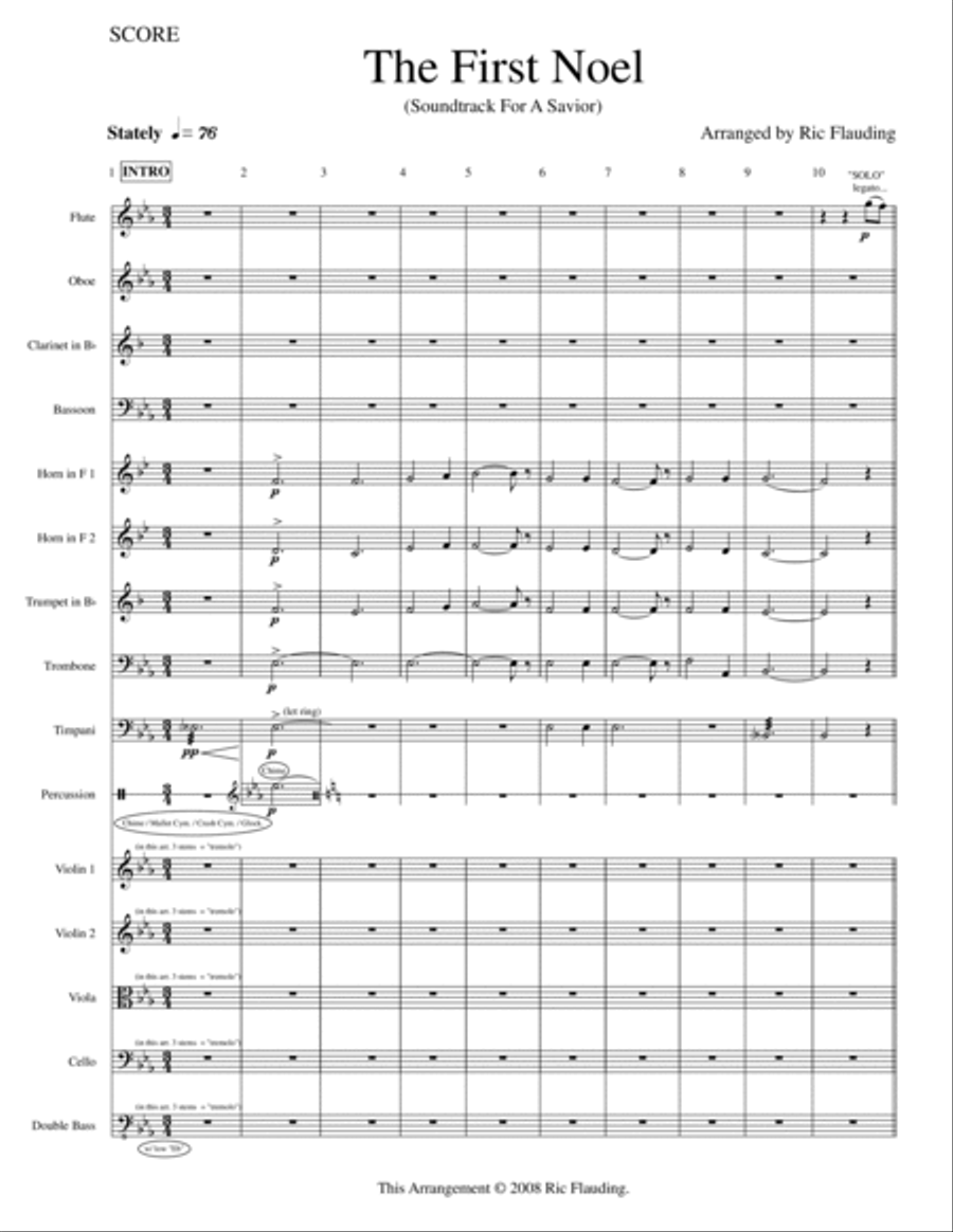The First Noel (Orchestra) Full Orchestra scores gallery preview page 2