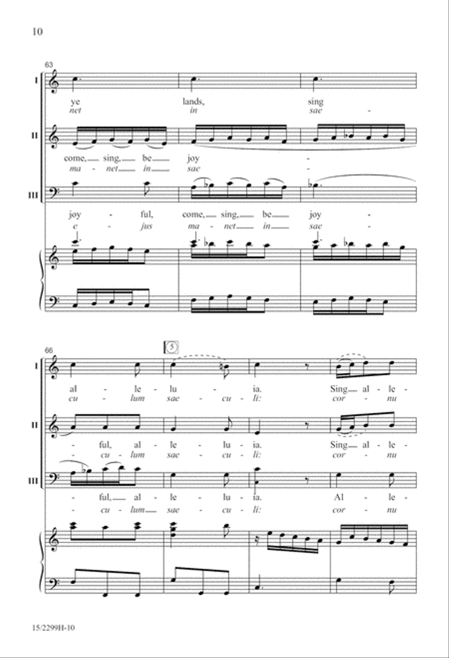 Come, Sing and Be Joyful Divisi scores gallery preview page 11