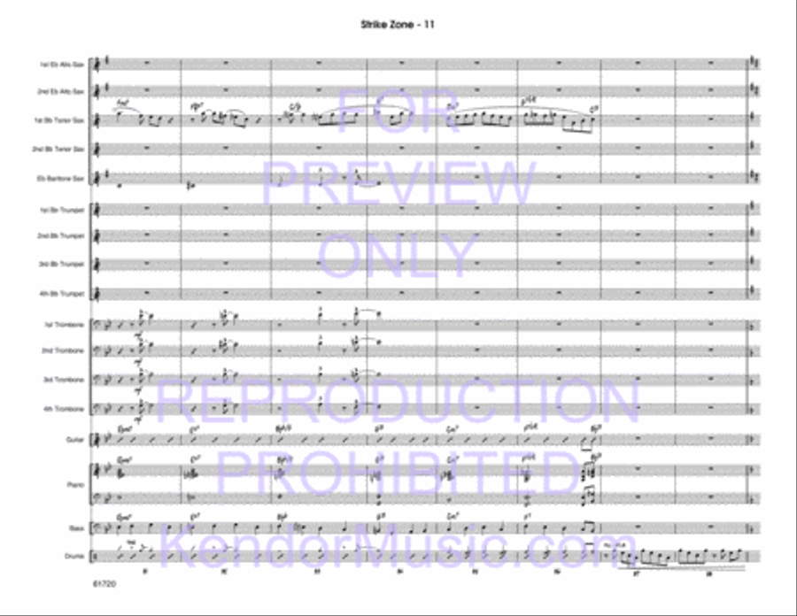 Strike Zone Strike Zone Jazz Ensemble scores gallery preview page 12