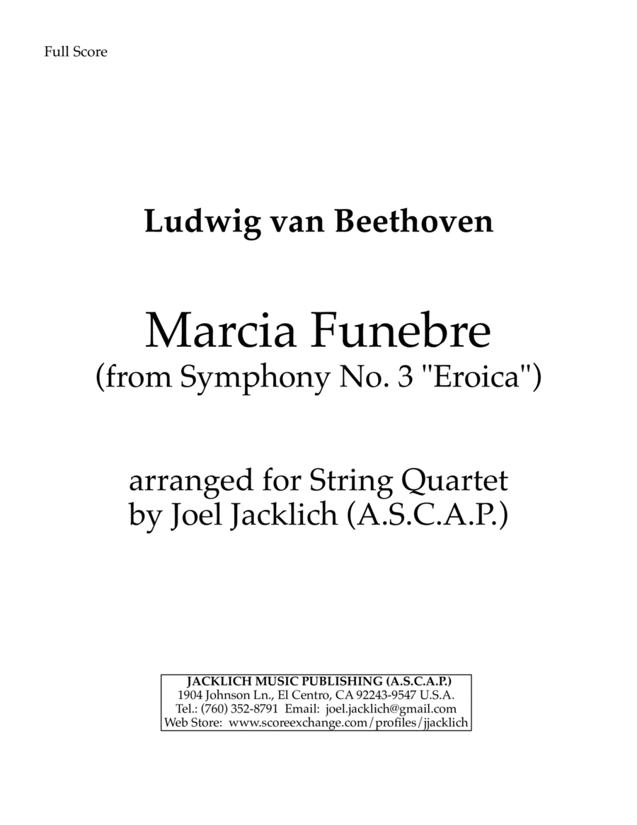 Marcia Funebre (from Symphony No. 3 "Eroica") image number null