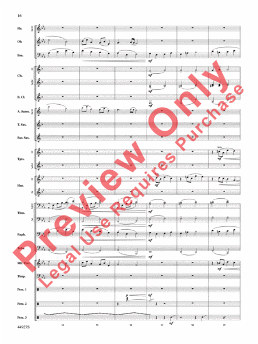 At the Movies with John Williams Concert Band scores gallery preview page 17
