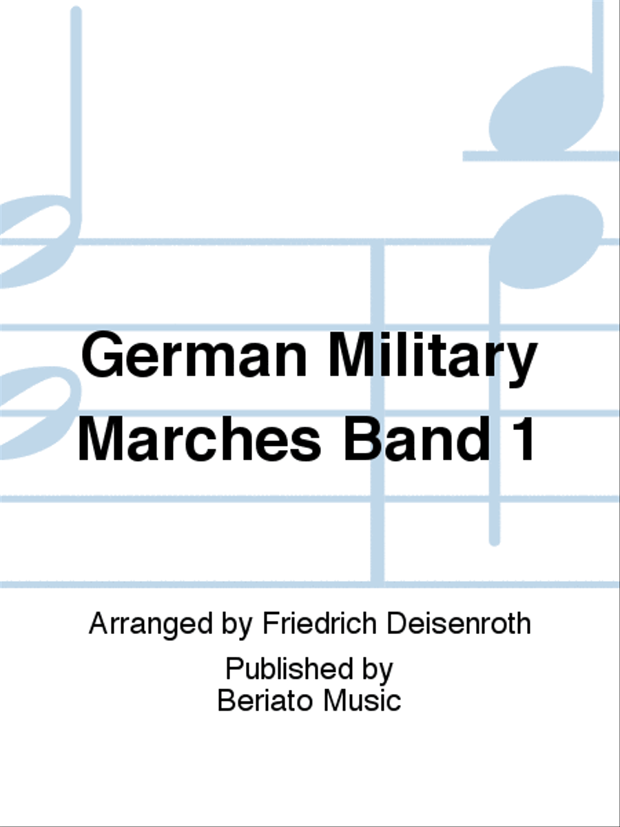 German Military Marches Band 1 Concert Band scores gallery preview page 1
