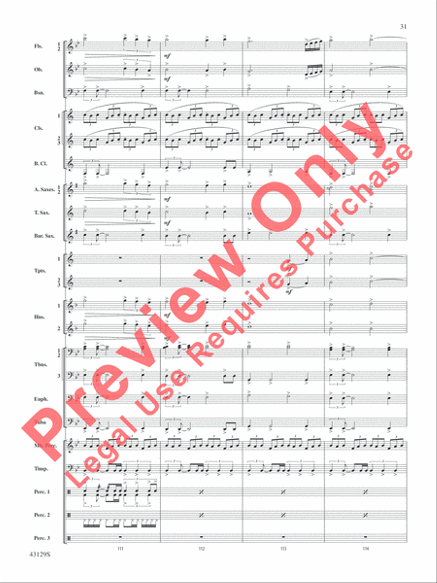 Soundtrack Concert Band scores gallery preview page 32