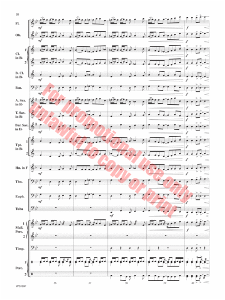 Fracas Concert Band scores gallery preview page 11