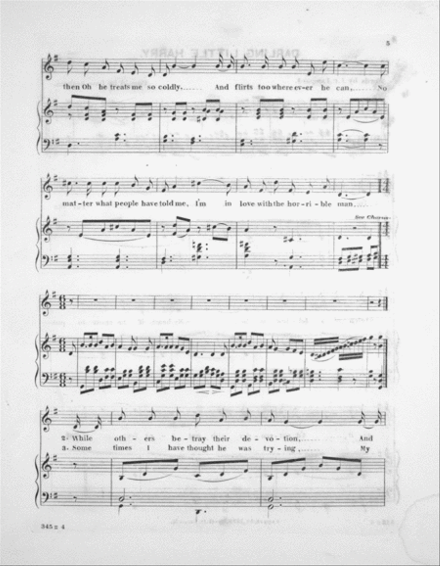 Darling Little Harry Voice scores gallery preview page 3