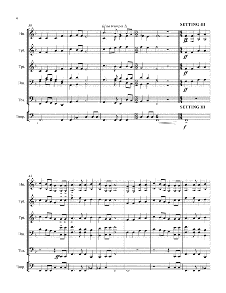 Llanfair - for brass, timpani, soprano descant