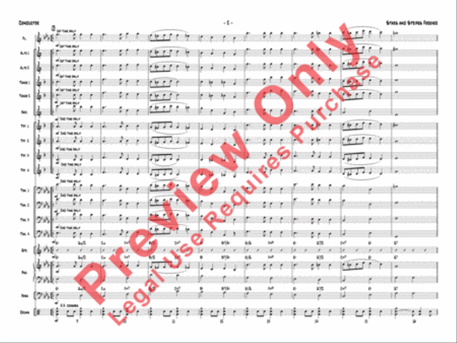 Stars and Stripes Forever Jazz Ensemble scores gallery preview page 6